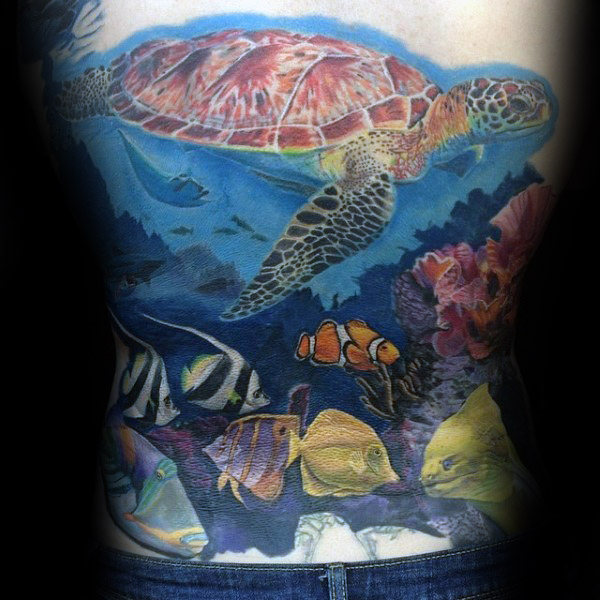600x600 50 Coral Reef Tattoo Designs For Men