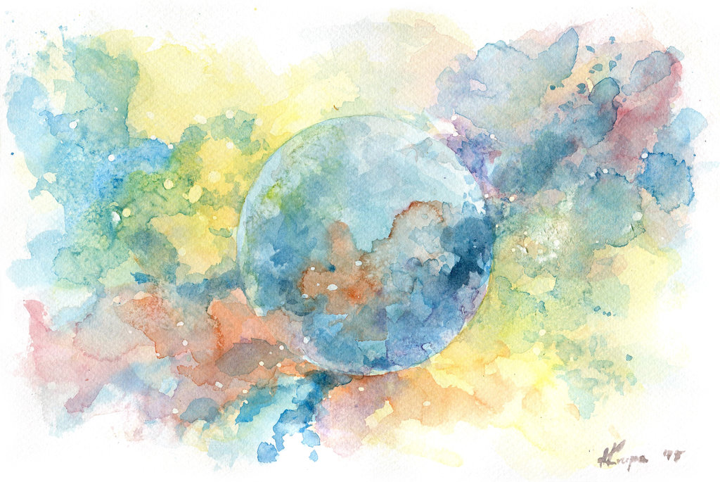 1024x685 Watercolor Cosmos Michael Miller