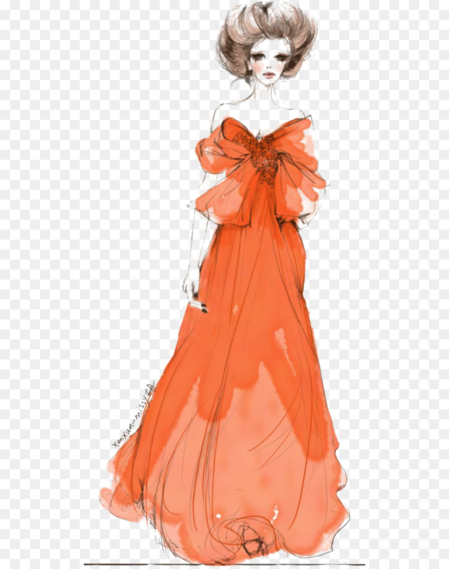 900x1140 Watercolor Flowers Dress Woman