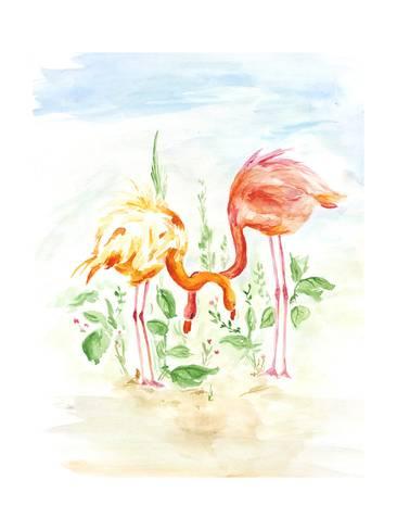366x488 Flamingo Couple