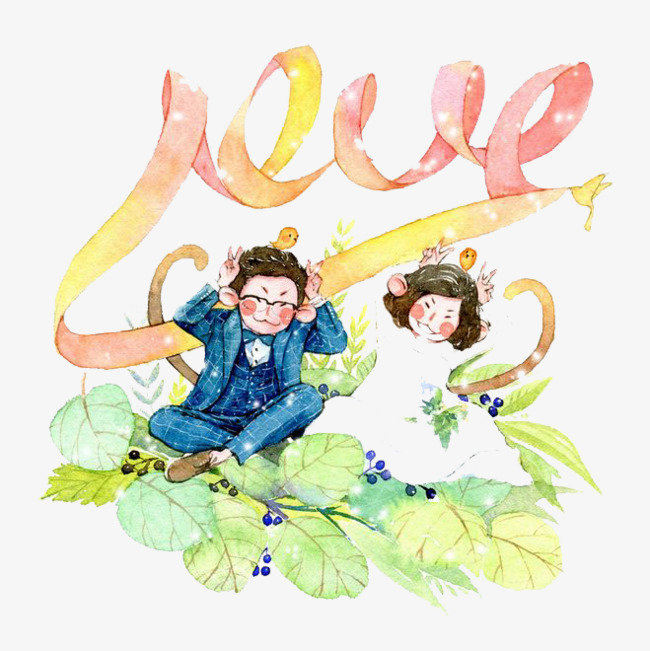 650x651 Watercolor Couple, Watercolor Clipart, Newlyweds, Wedding Photos