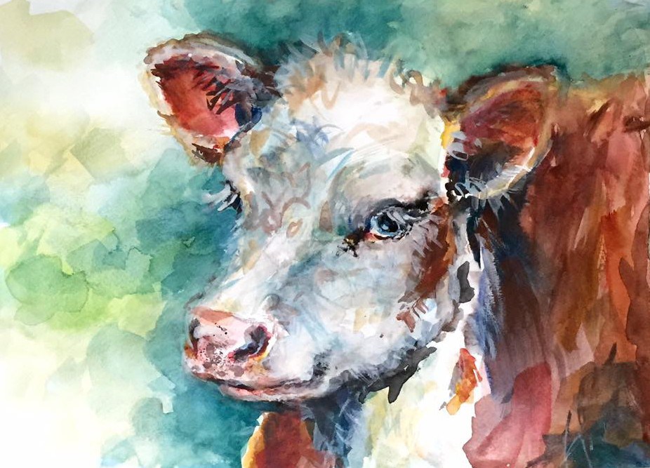 926x667 Bryarton Farm Inspired To Paint Speed Painting Cow Watercolor Video