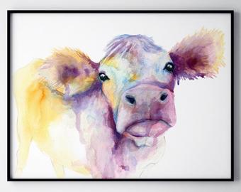 340x270 Cow Painting Etsy