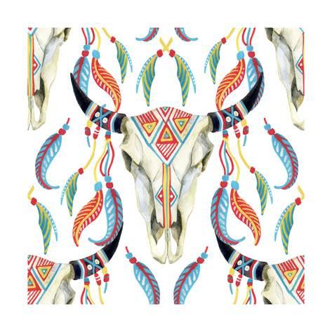473x473 Watercolor Cow Skull Prints By Tanycya