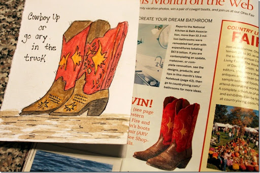 512x342 Pickles And Cheese Watercolor Cowboy Boots