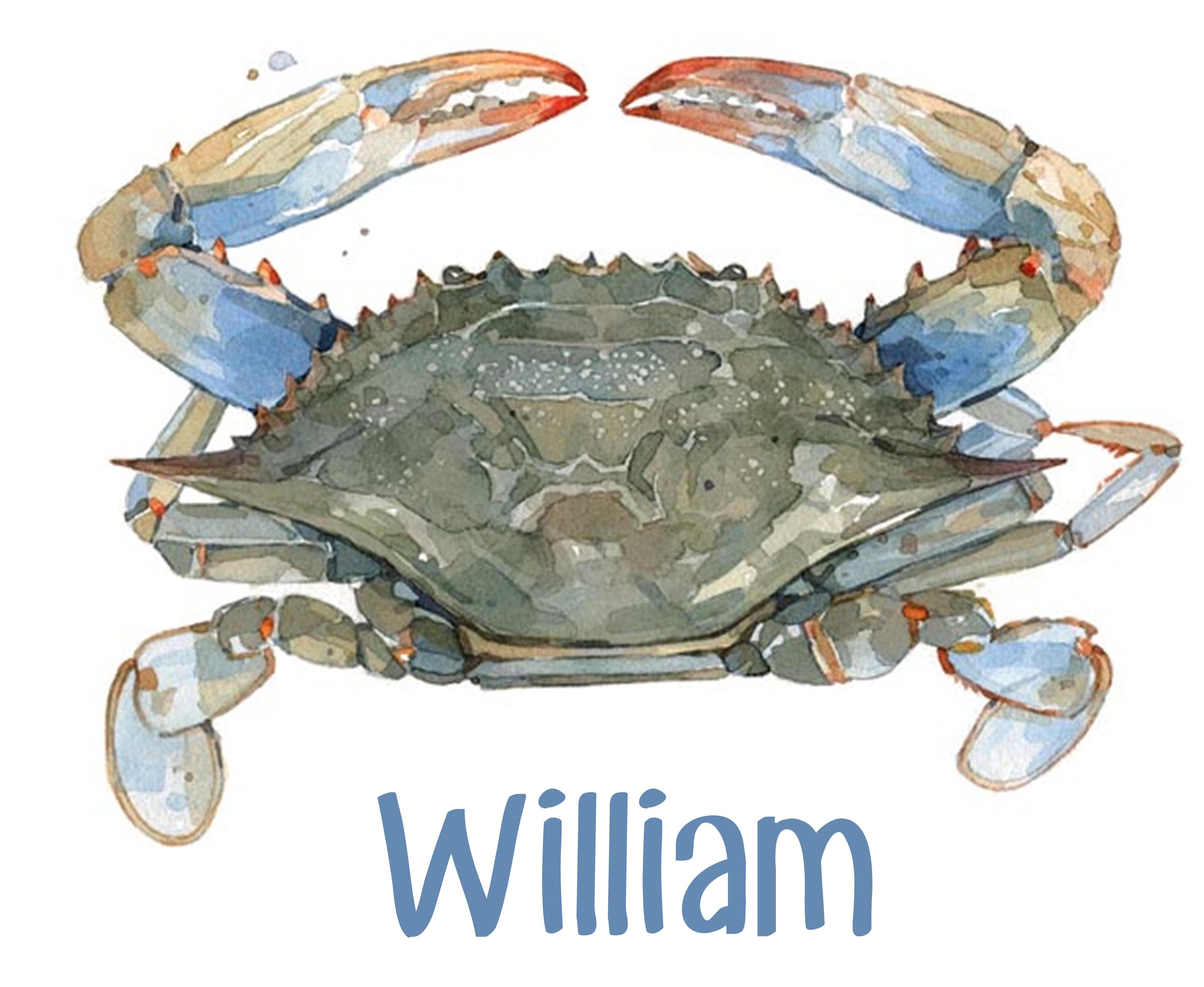 4017x3292 Watercolor Crab Asimplestitch