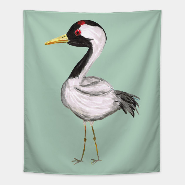 630x630 Cute Crane Watercolor
