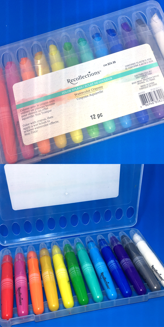 650x1296 Fun With Watercolor Crayons And Brush Markers