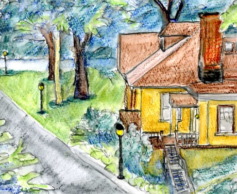 488x400 Using Watercolor Crayons In Paintings