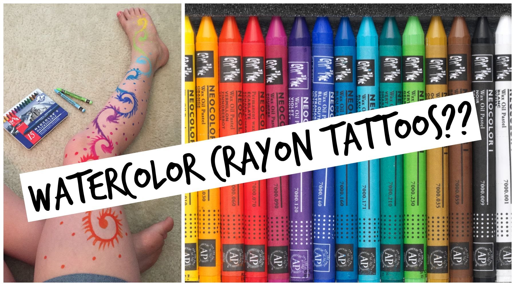 1800x1000 Watercolor Crayon Tattoos Is This Pin Real