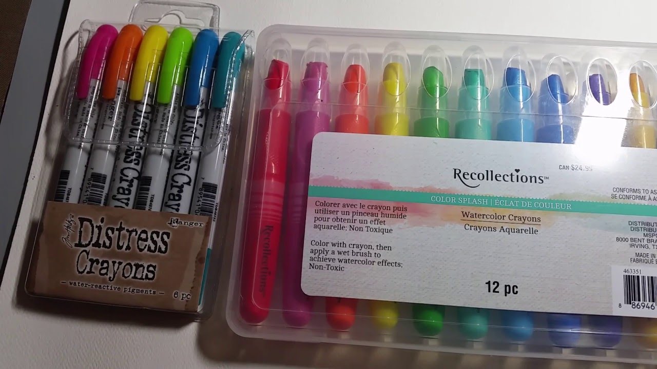 1280x720 Compare Distress Crayons Amp Recollections Watercolor Crayons