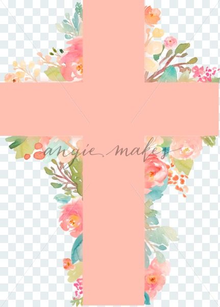 431x600 Download This Beautiful Easter Cross With Flowers