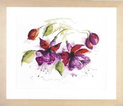 407x350 Fuchsia In Watercolour