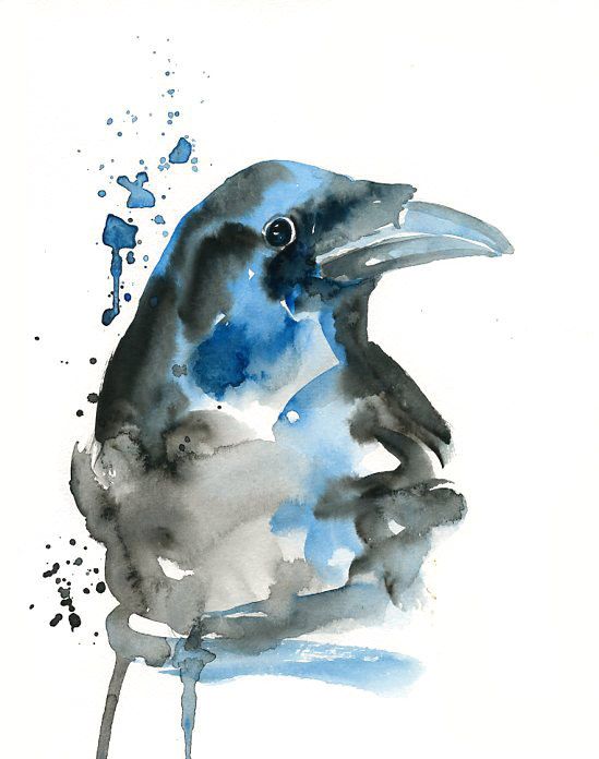 549x696 Watercolor Crow Tattoo Idea Tattoos And Piercings