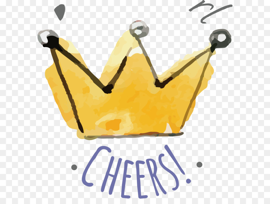 900x680 Watercolor Crown Design Png Download