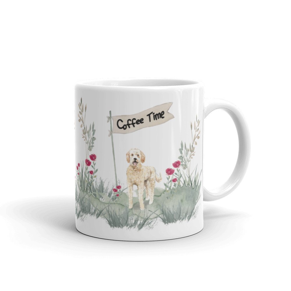 1000x1000 Goldendoodle Mug Dog Watercolor Coffee Tea Mugdog Mugcoffee