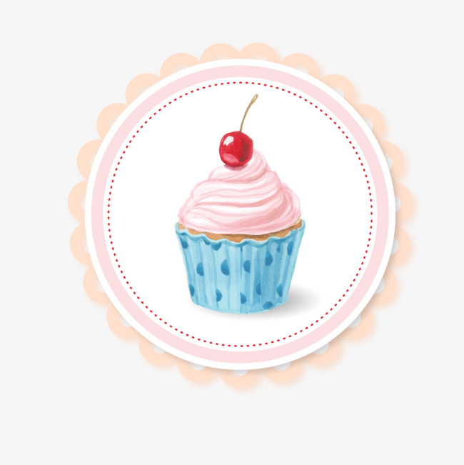 650x651 Watercolor Cupcakes, Watercolor, Paper Cups, Cherry Cake Png And