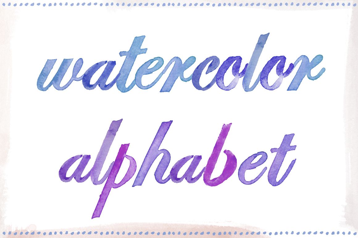 Watercolor Cursive Font at GetDrawings | Free download