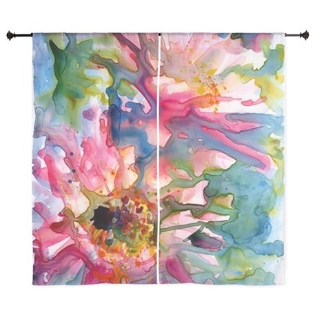 460x460 Cactus Flowers Watercolor Curtains By Watercolors