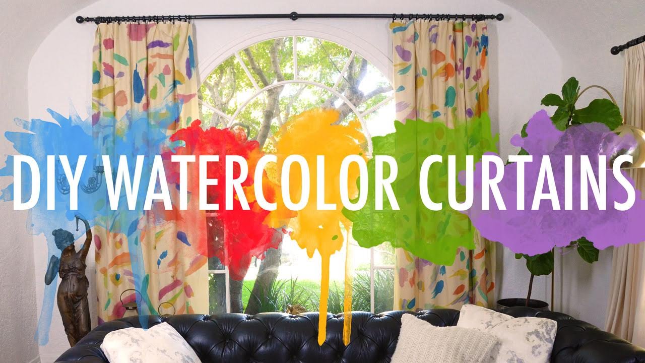 1280x720 Diy Watercolor Curtains Mr Kate