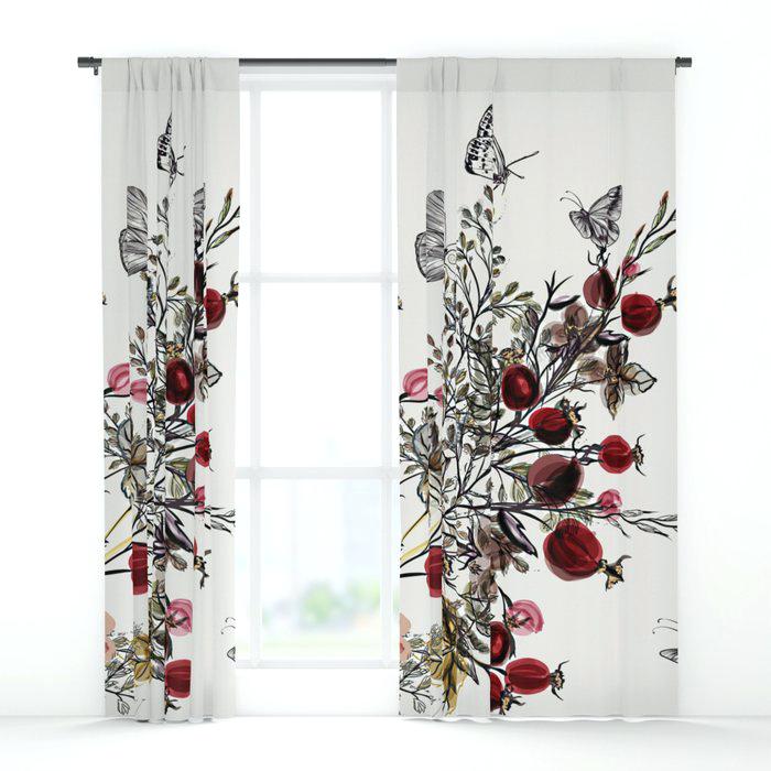 700x700 Watercolor Floral Curtains Appsnews