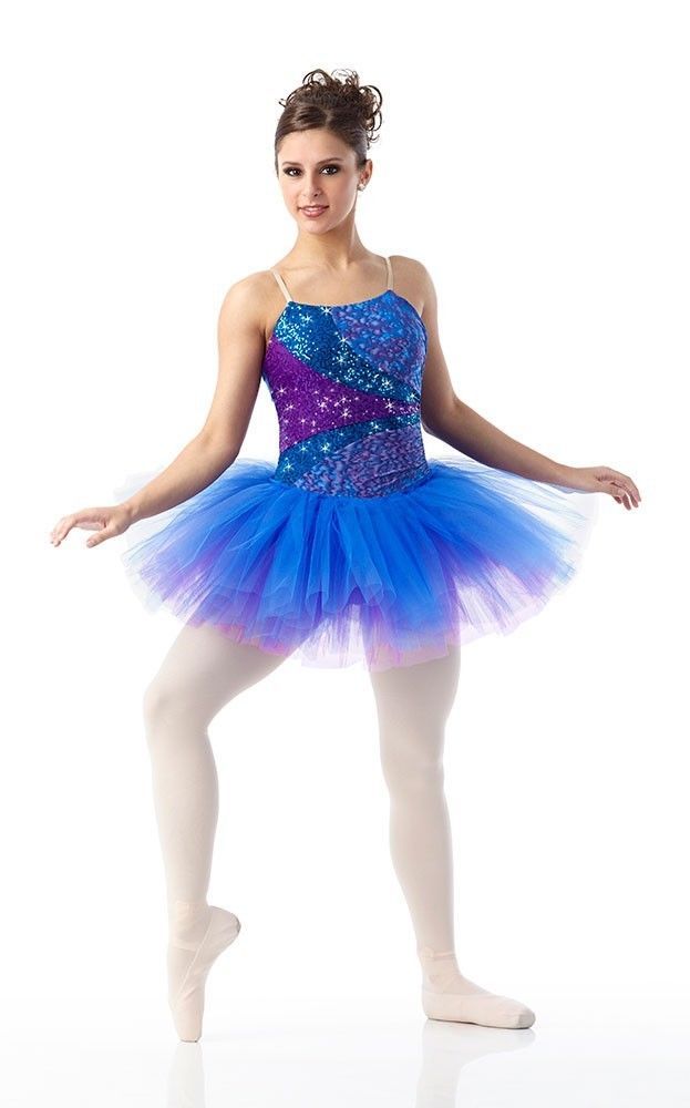 623x1000 Watercolor Sequin Ballet Ballerina Tutu Christmas Dance Costume