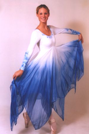 300x451 Watercolor Floor Length Double Handkerchief Dress (Wc Fl Hkd