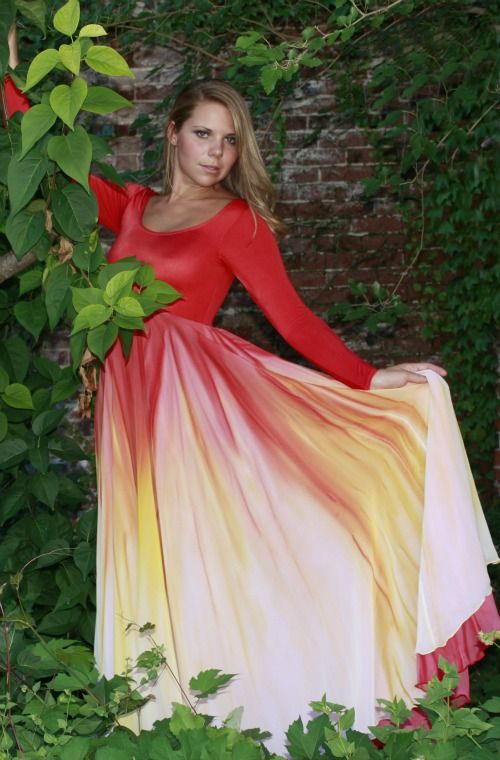 500x760 Absolutely Breathtaking! This Gorgeous Watercolor Dance Dress Is