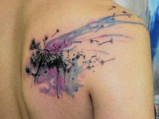 550x413 55 Dandelion Tattoo Designs For Women Amazing Tattoo Ideas