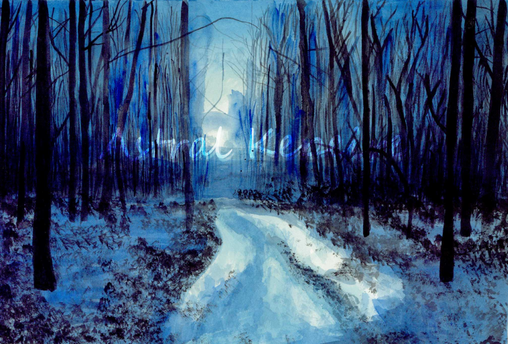 1024x693 Watercolor Dark Forest By Astralstonekeeper