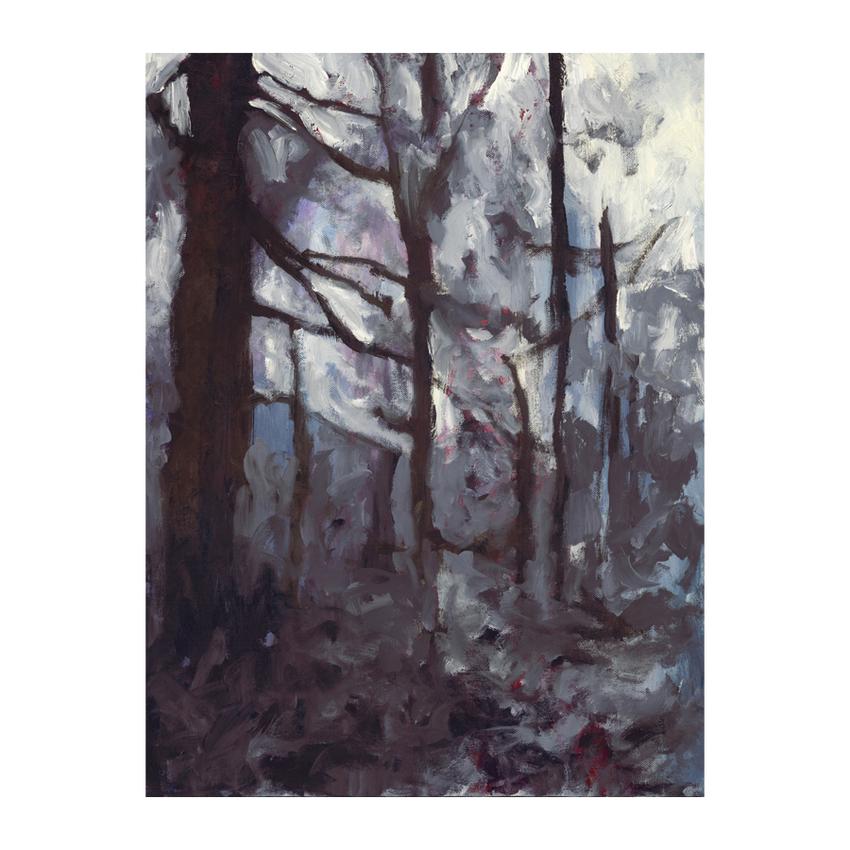 850x850 Dark Impressionist Canadian Forest Kitchener Waterloo Art For Sale