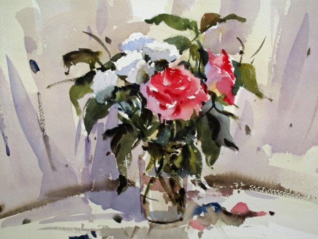 640x480 Watercolour From Dark To Light