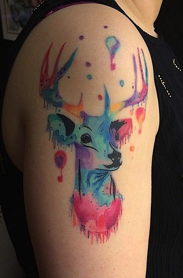600x914 45 Inspiring Deer Tattoo Designs