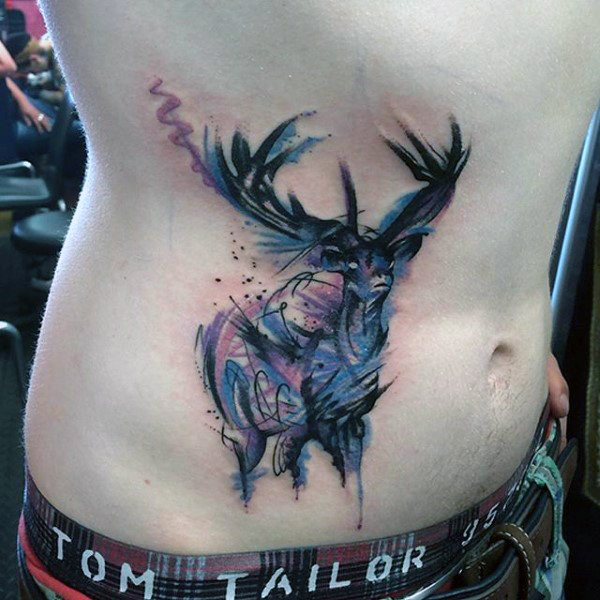 600x600 70 Antler Tattoo Designs For Men