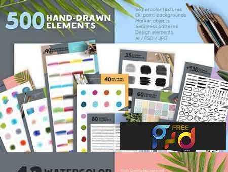 450x339 1801026 Watercolor Design Elements Collection 1901331 Freepsdvn