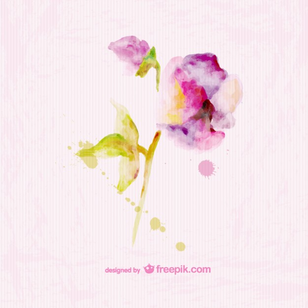 626x626 Watercolor Floral Paper Texture Card Design Stock Images