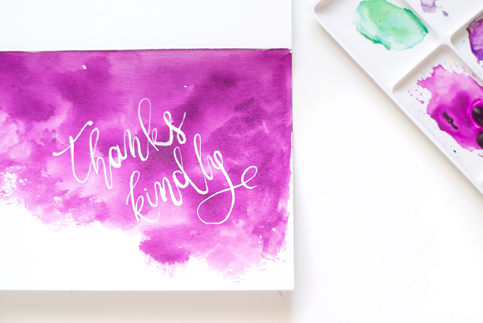 700x469 Diy Watercolor Thank You Cards Designsponge