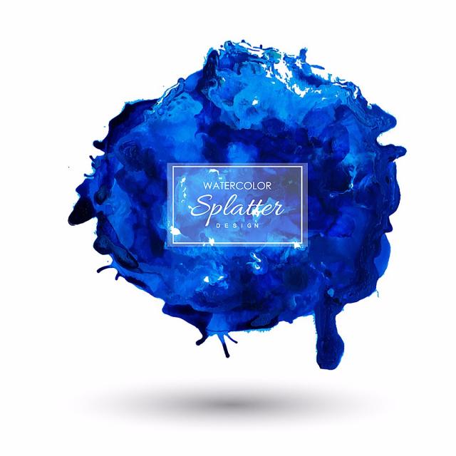 640x640 Hand Drawn Watercolor Splatter Designs, Watercolor, Purple, Splash