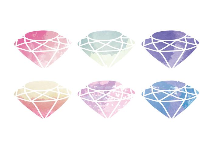 700x490 Vector Watercolor Diamond