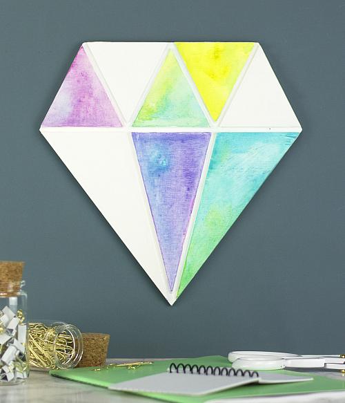 500x583 Watercolor Diamond Wall Decor