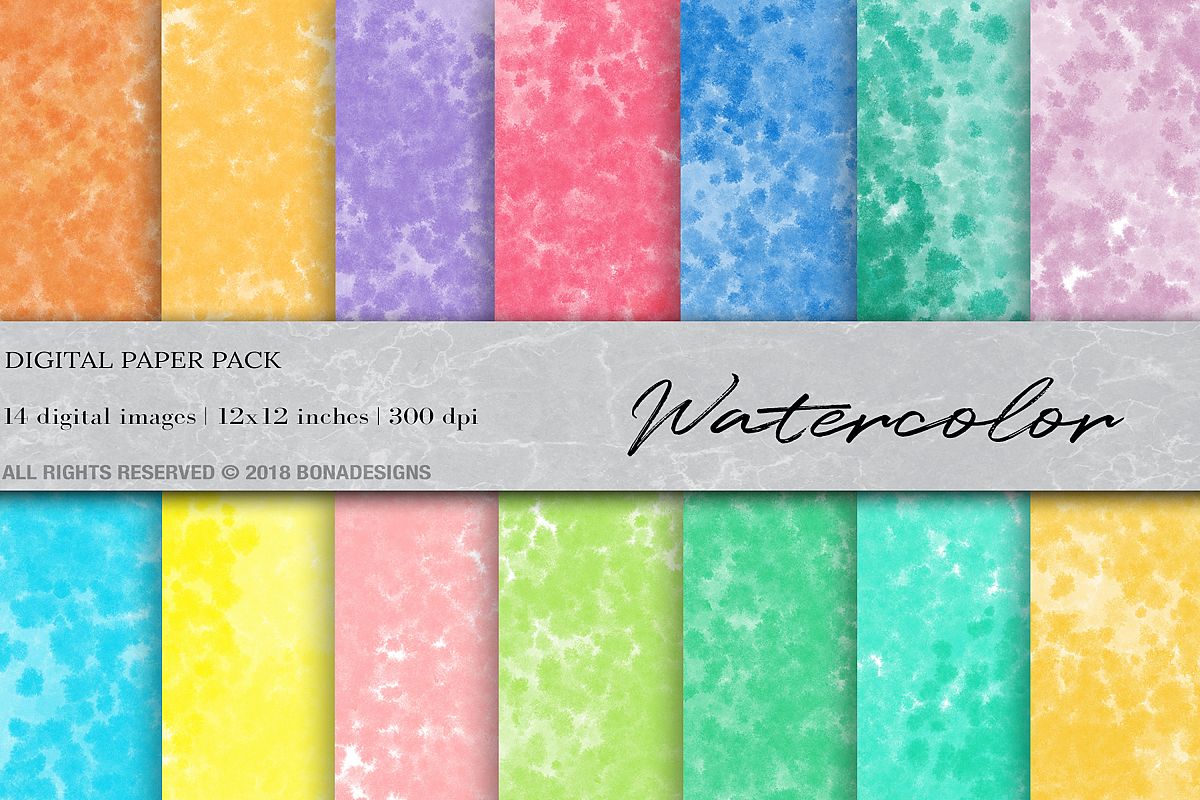 1200x800 Watercolor Digital Paper