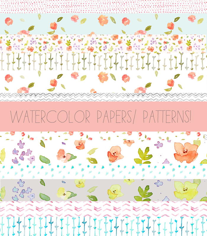 700x800 Watercolor Patterns Download