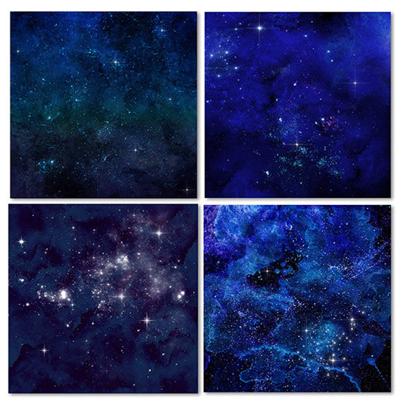 580x580 Watercolor And Stardust Digital Paper