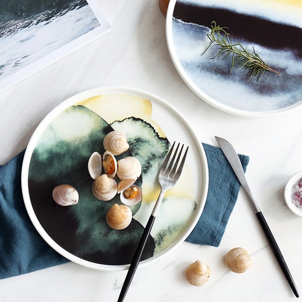 600x600 Watercolor Dinnerware