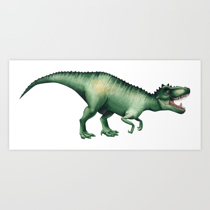 700x700 Realistic Watercolor Dinosaur Art Print By Ekaterina Glazkova