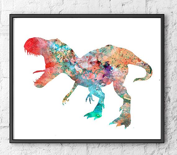 570x499 Dinosaur Art Print
