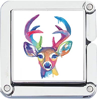 385x395 Square Watercolor Doe Deer Purse Hanger