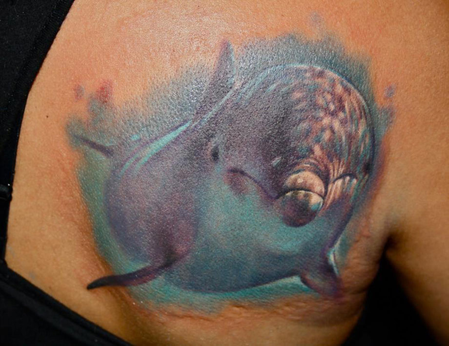 920x710 Dolphin Cover Up Best Tattoo Design Ideas