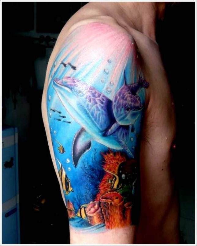 644x803 Dolphin Tattoos