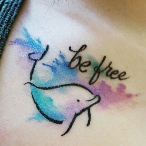 576x576 Dolphin Water Color ) Tattoos Water, Tattoo And